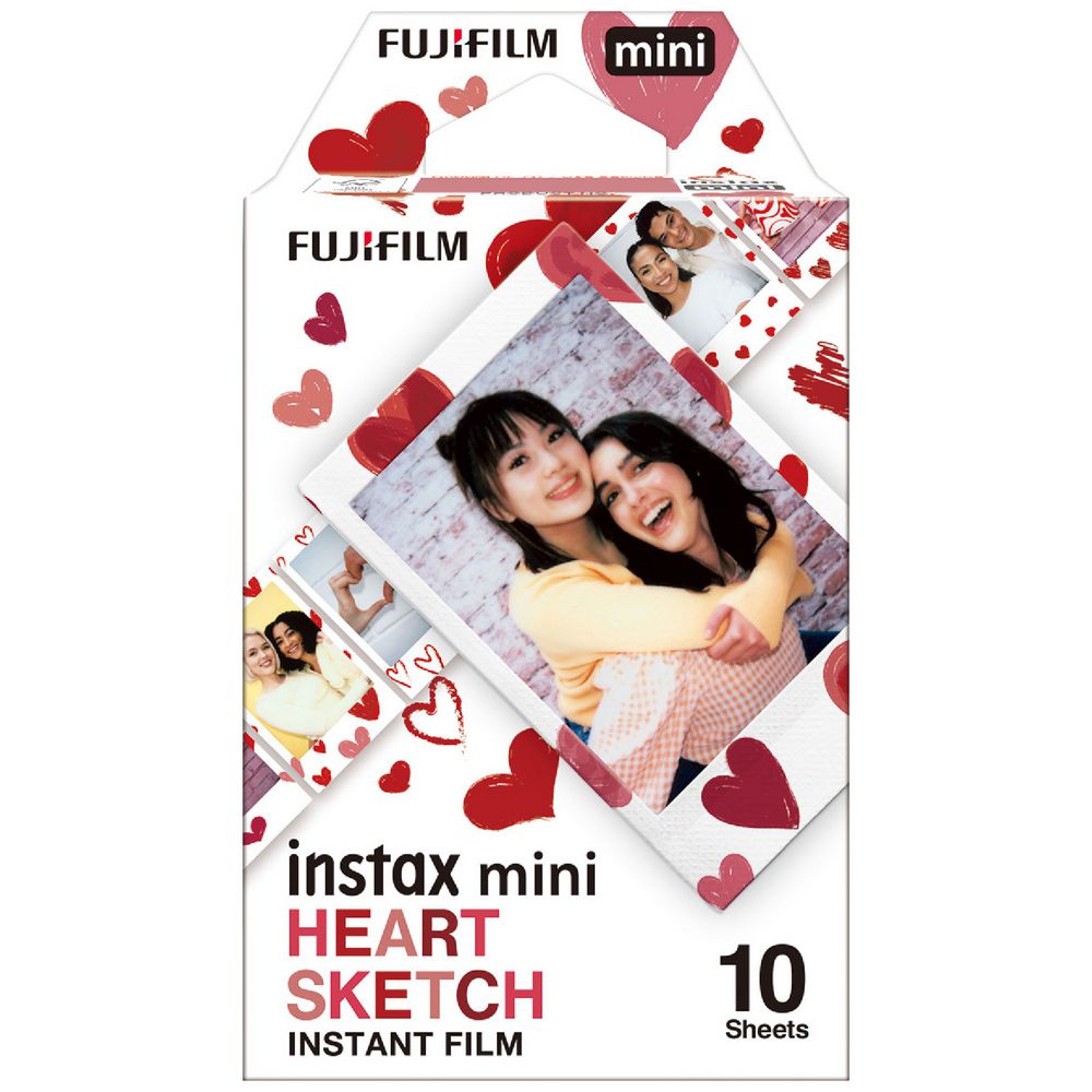 Fujifilm Instax Mini Heart Sketch Film (10 Pack)
