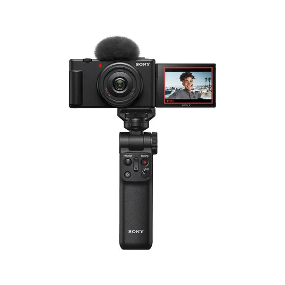 Sony ZV-1F Black Digital Vlog Camera w/Sony GPVPT2BT Bluetooth