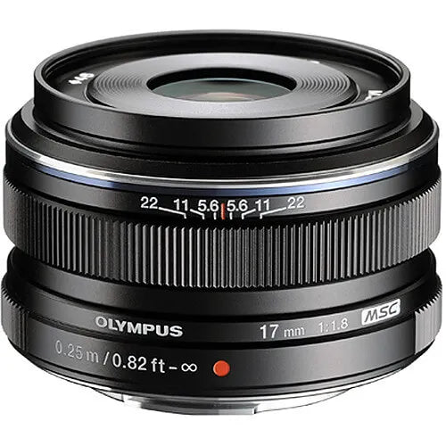 OM System M.Zuiko 17mm f/1.8 Black Wide Angle Lens