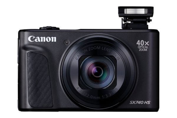 Canon Powershot SX740HS Black Digital Compact Camera |CameraClix