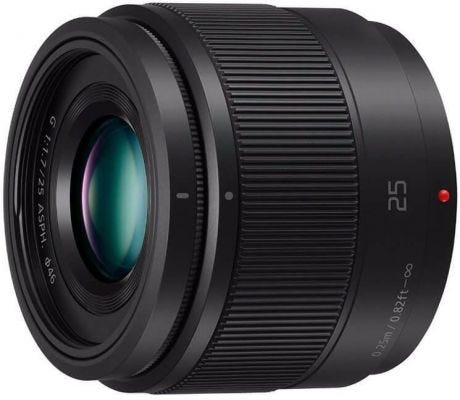 Panasonic Lumix G 25mm f/1.7 Black Lens