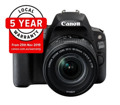 Canon EOS 200D II w/ 18-55mm IS STM Lens CameraClix