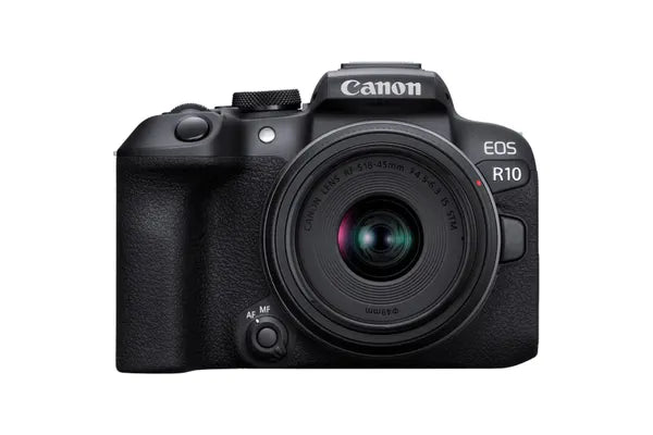 Canon EOS R10 Mirrorless Camera Body w/RF-18-45mm f/4.5-6.3 IS STM Lens