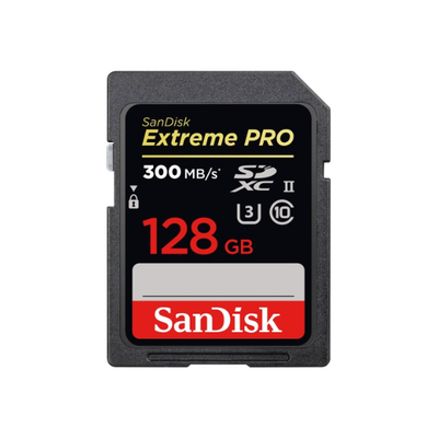 SanDisk Extreme Pro SDXC 128GB 300MB/s UHS-II U3 Memory Card