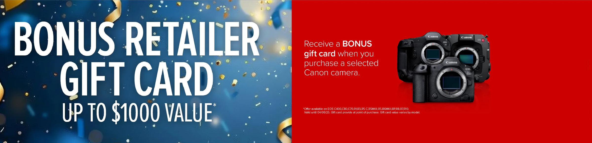 Canon Bonus Gift Card