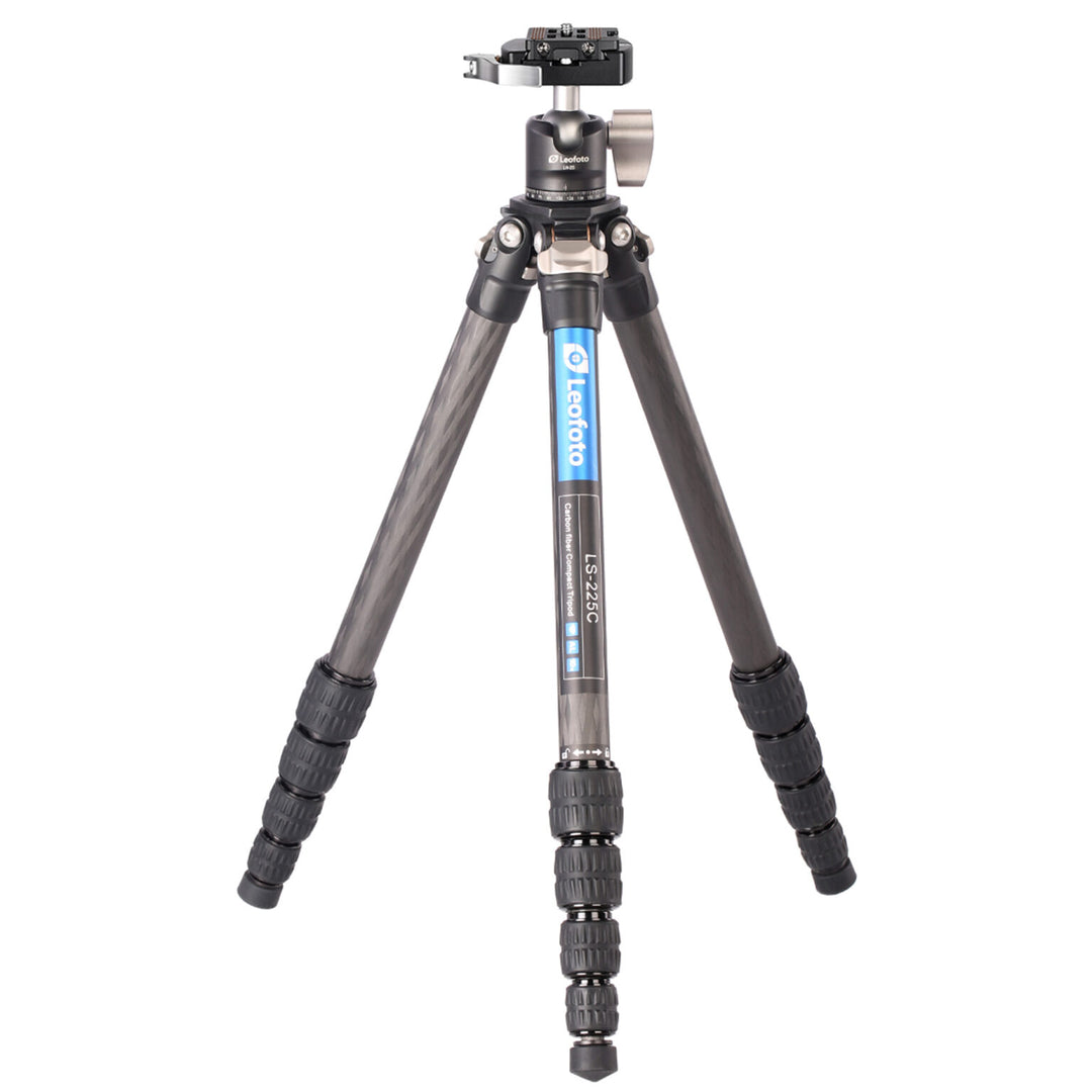 Leofoto LS-225C Ranger Series 5 Section Carbon Fibre Tripod with LH-25LR (Lever Release) Ball Head