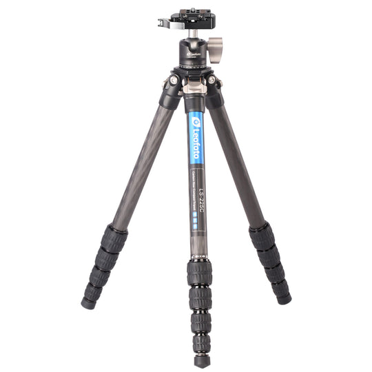 Leofoto LS-225C Ranger Series 5 Section Carbon Fibre Tripod with LH-25LR (Lever Release) Ball Head