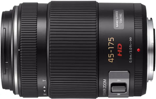 Panasonic Lumix G X Vario 45-175mm f/4-5.6 ASPH Power Zoom - Black Lens