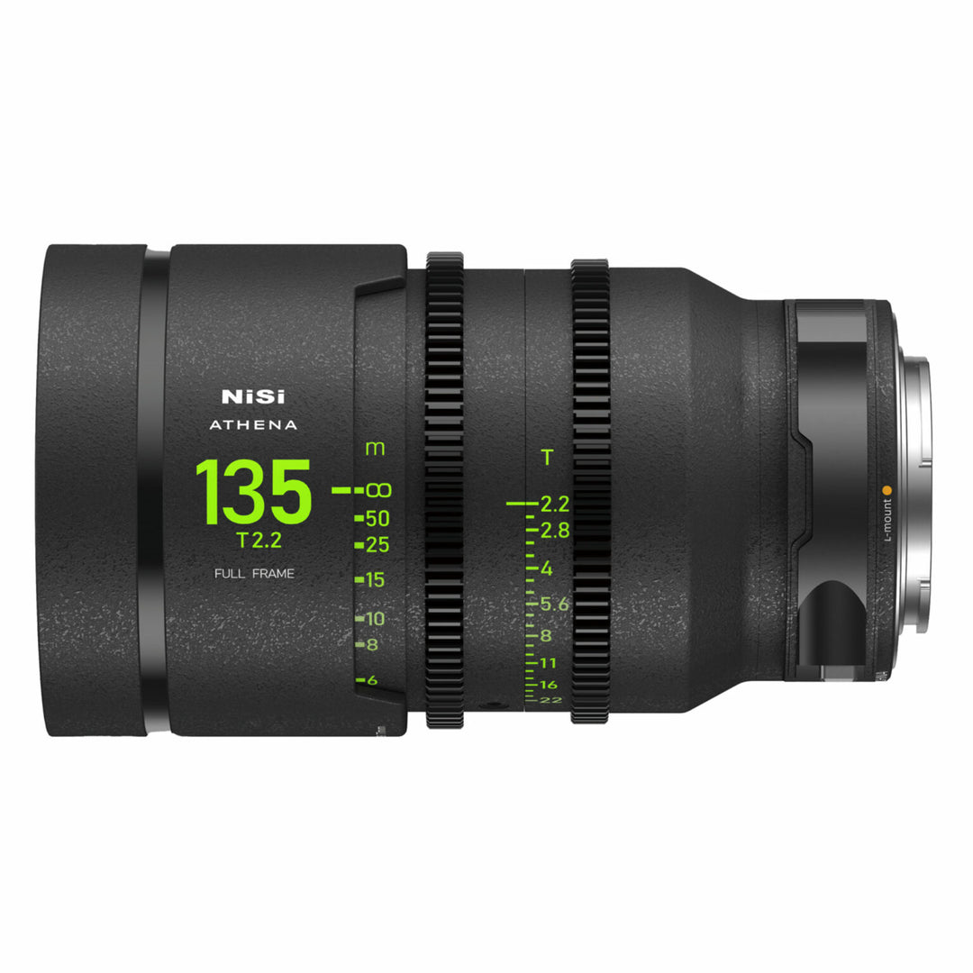 NiSi ATHENA PRIME Full Frame Cinema Lens ADD-ON Kit with 3 Lenses 18mm T2.2, 40mm T1.9, 135mm T2.2 + Hard Case (L Mount)