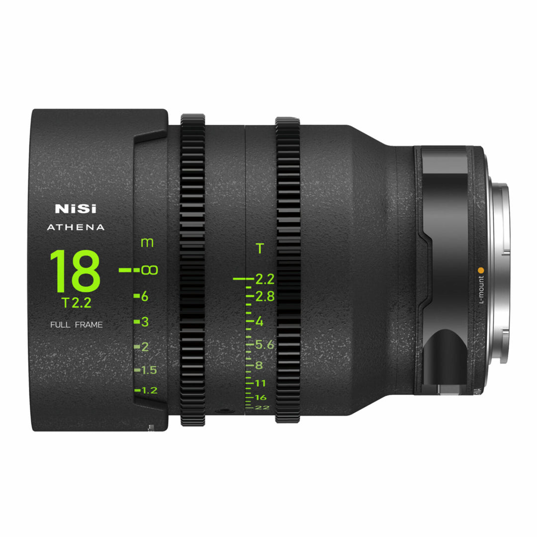 NiSi ATHENA PRIME Full Frame Cinema Lens ADD-ON Kit with 3 Lenses 18mm T2.2, 40mm T1.9, 135mm T2.2 + Hard Case (L Mount)