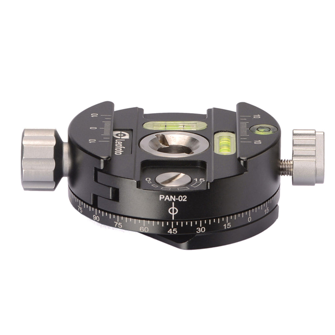 Leofoto PAN-02 15 Deg. Indexing Panning Clamp with QP-70N Plate