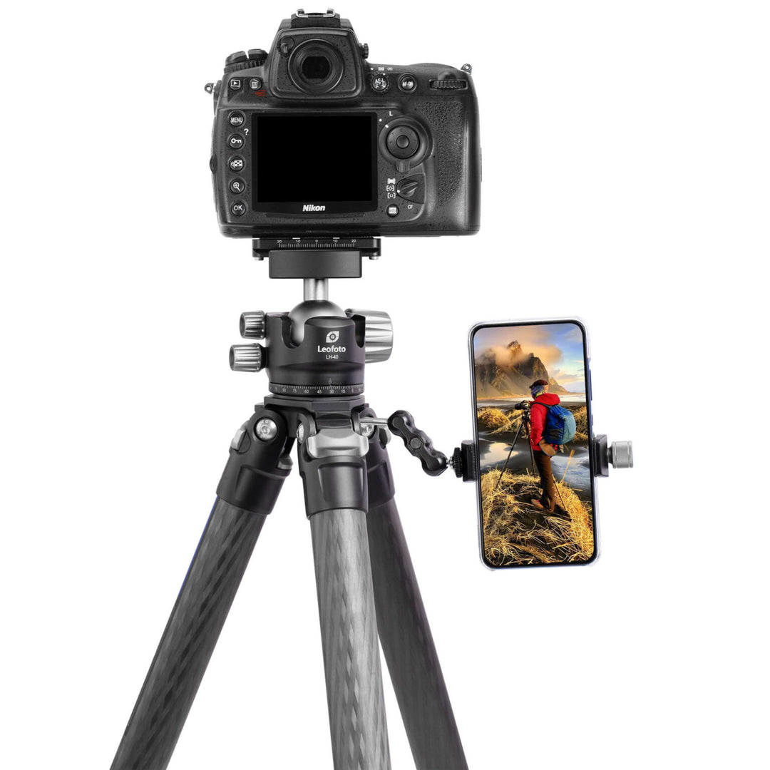 Leofoto LS-324C Ranger Series 4 Section Carbon Fibre Tripod with LH-40LR (Lever Release) Ball Head