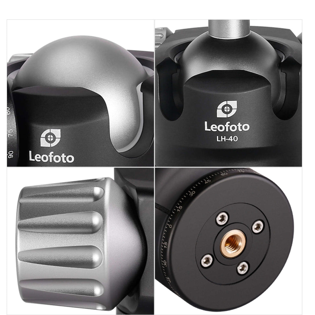 Leofoto LS-324C Ranger Series 4 Section Carbon Fibre Tripod with LH-40LR (Lever Release) Ball Head
