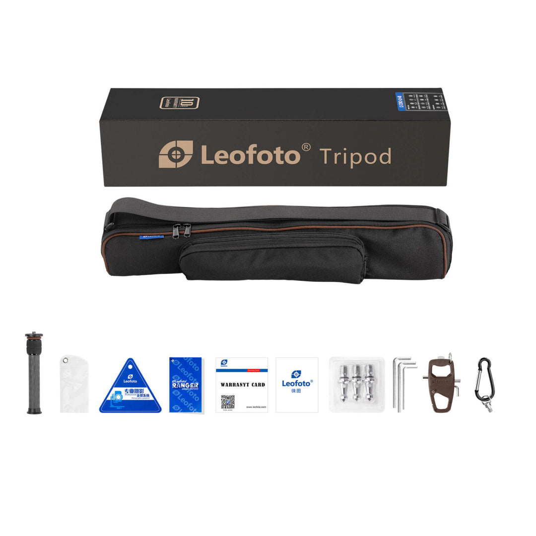 Leofoto LS-324C Ranger Series 4 Section Carbon Fibre Tripod with LH-40LR (Lever Release) Ball Head