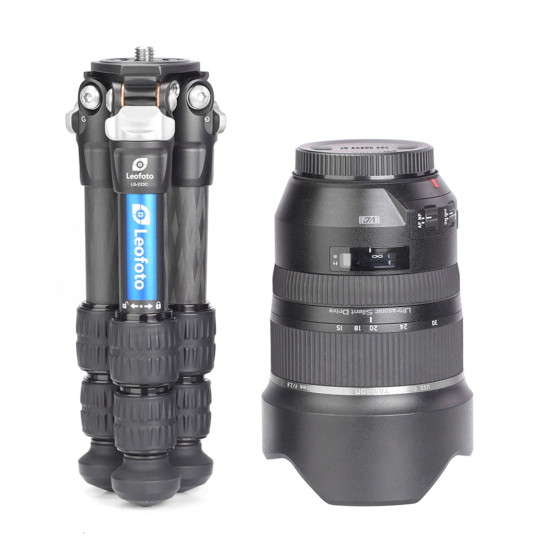Leofoto LS-223C Ranger Series 3 Section Carbon Fibre Tripod with LH-25LR (Lever Release) Ball Head