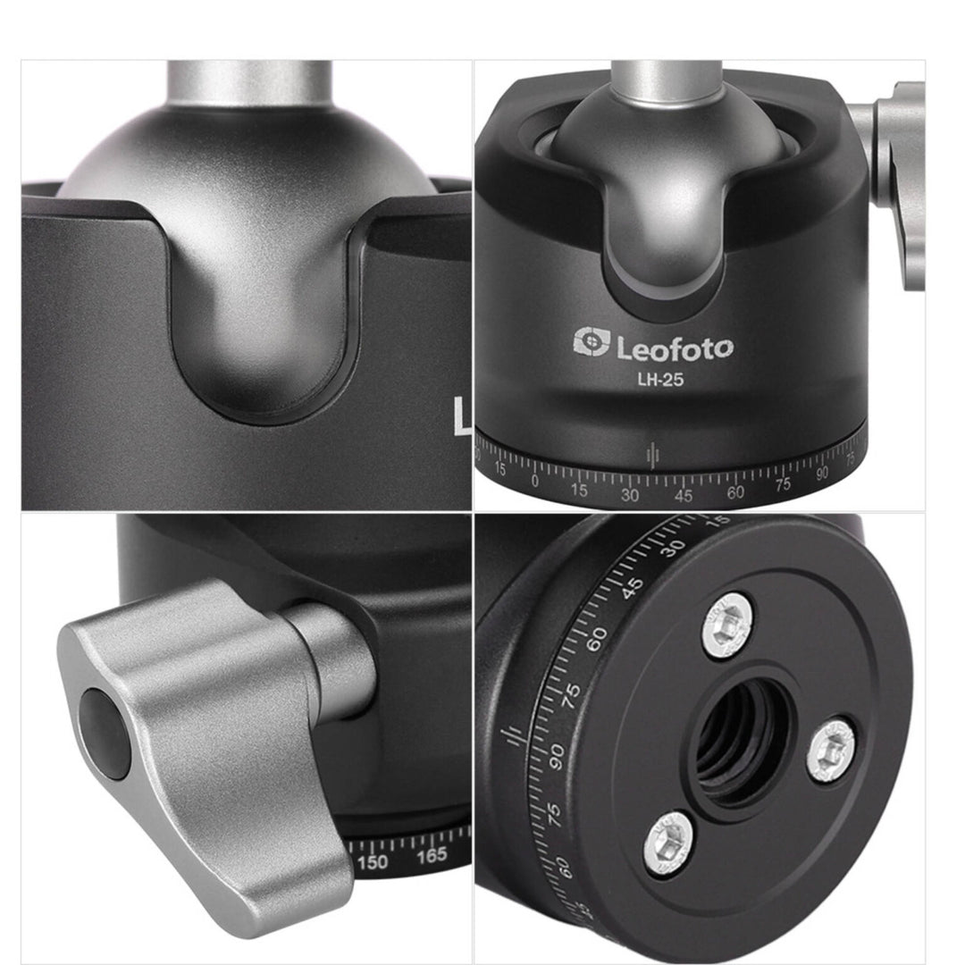 Leofoto LS-223C Ranger Series 3 Section Carbon Fibre Tripod with LH-25LR (Lever Release) Ball Head
