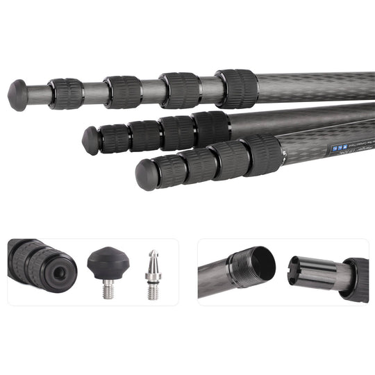 Leofoto LS-365C Ranger Series 5 Section Carbon Fibre Tripod