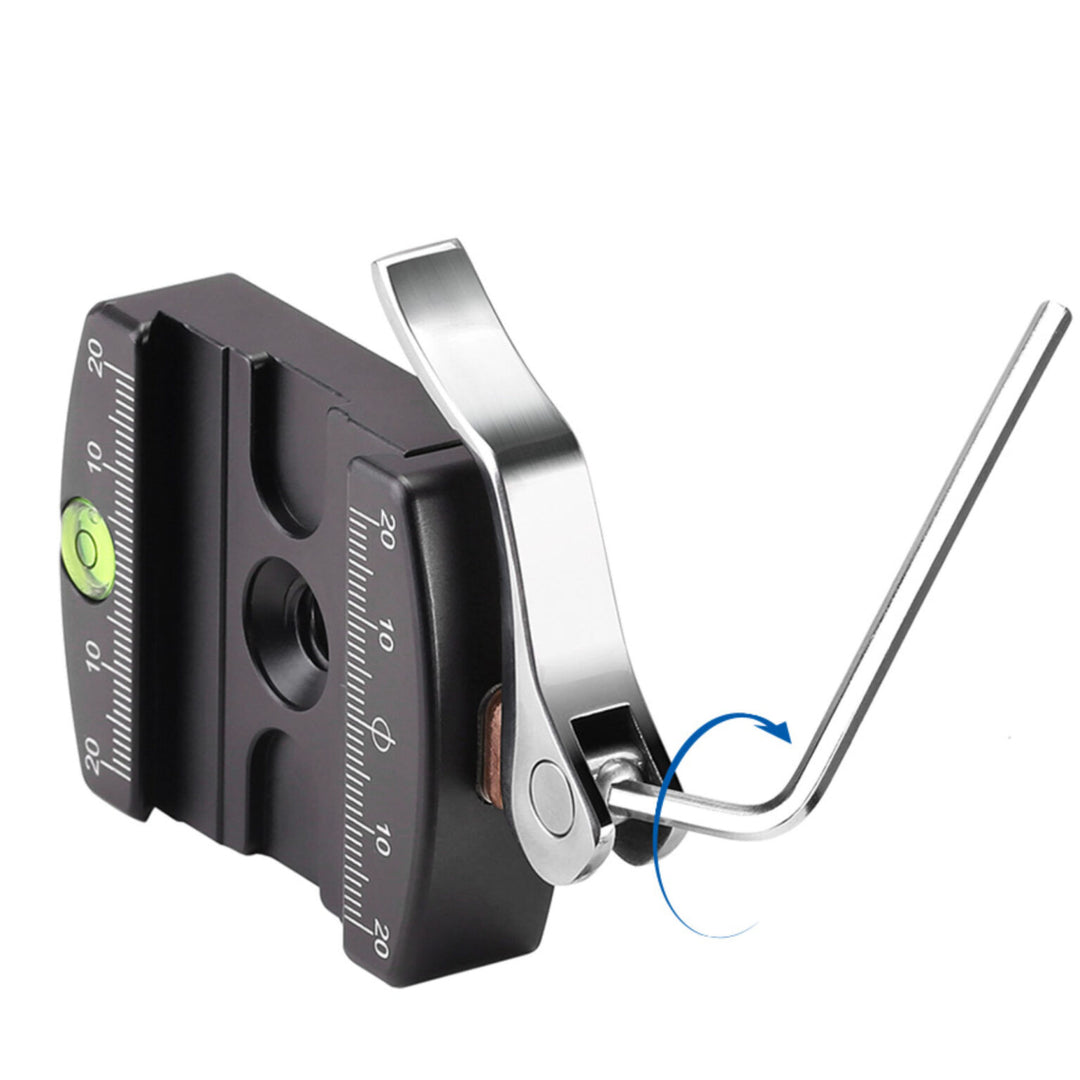 Leofoto LH-40LR 40mm Low Profile Ball Head with LR-50 Quick Release Lever Clamp and NP-50 Plate