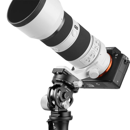 Leofoto VH-10 2-Way Monopod Head with Panning Clamp and BPL-50N Plate