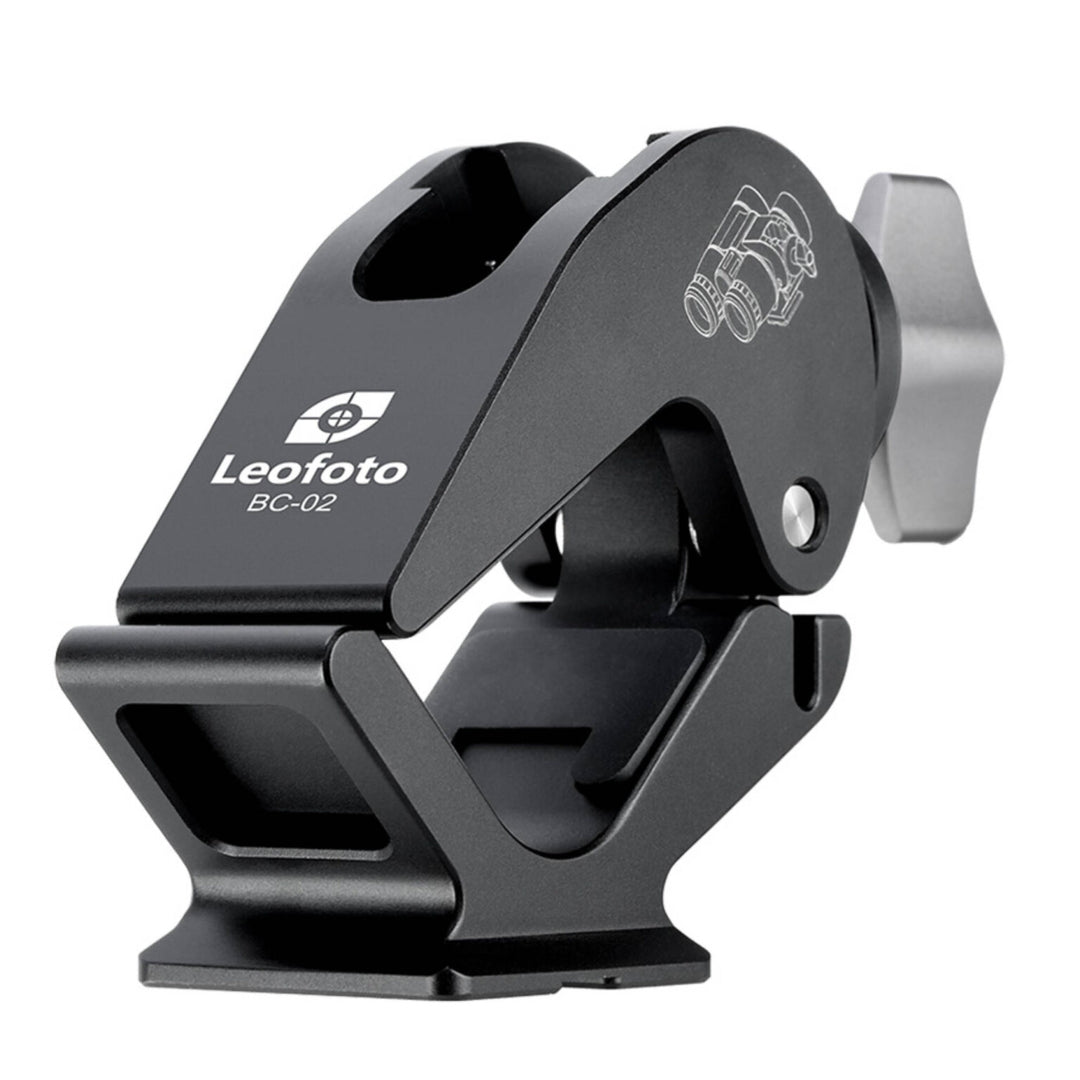 Leofoto BC-02 Binocular Clamp 28-60mm with Arca Swiss Mounting Foot