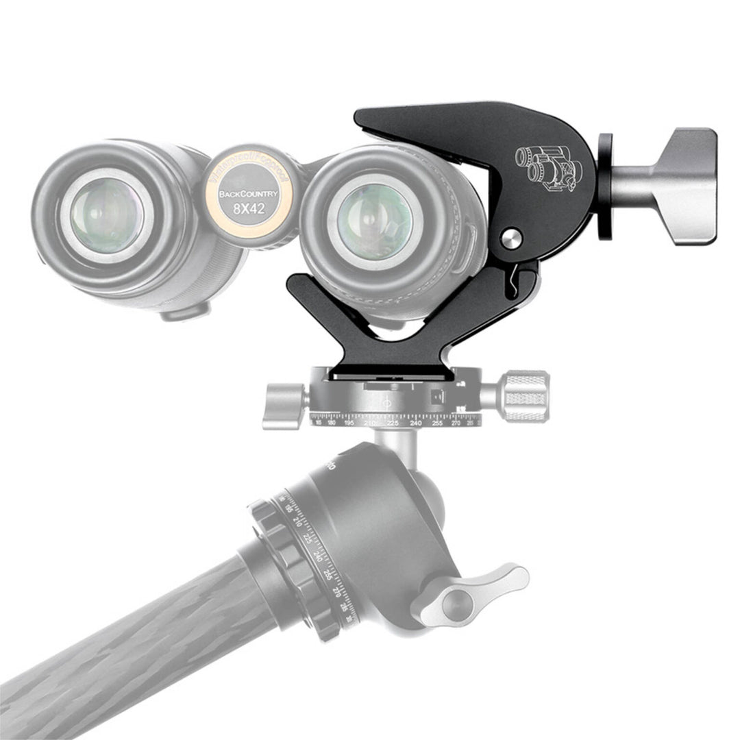 Leofoto BC-02 Binocular Clamp 28-60mm with Arca Swiss Mounting Foot