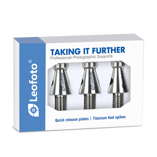 Leofoto TF-01 Titanium Tripod Spikes for 3/8��� Threaded Tripod Legs