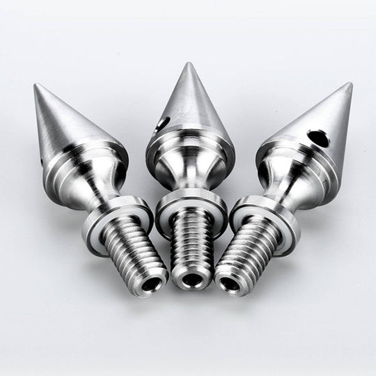 Leofoto TFW Stainless Steel Tripod Spikes with Snow/Sand Shoes for 3/8��� Threaded Tripod Legs