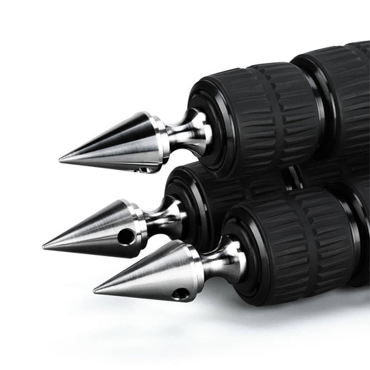 Leofoto TFW Stainless Steel Tripod Spikes with Snow/Sand Shoes for 3/8��� Threaded Tripod Legs