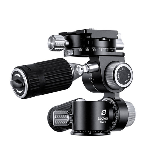 Leofoto FW-01R Pan and Tilt Head with RH-2L Panning Clamp and NP-60 Plate