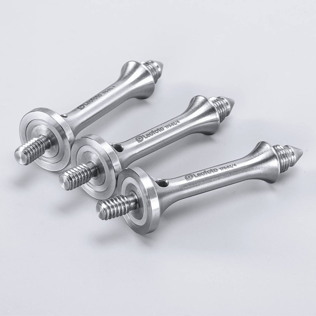Leofoto TFS-S1/4 81mm Long Tripod Spikes for 1/4��� Threaded Tripod Legs