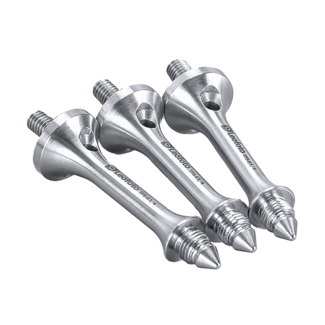 Leofoto TFS-S1/4 81mm Long Tripod Spikes for 1/4��� Threaded Tripod Legs