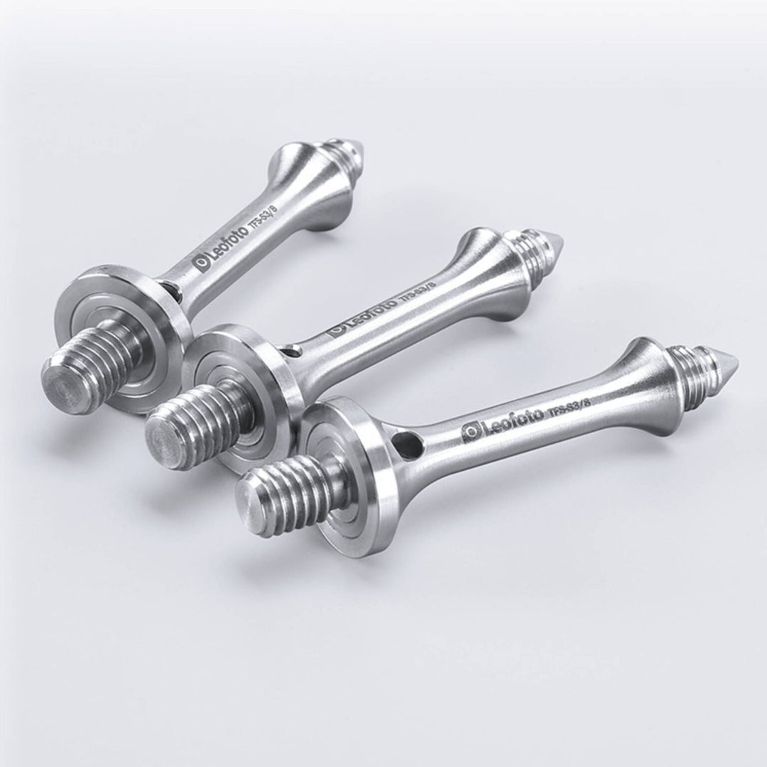 Leofoto TFS-S3/8 81mm Long Tripod Spikes for 3/8��� Threaded Tripod Legs