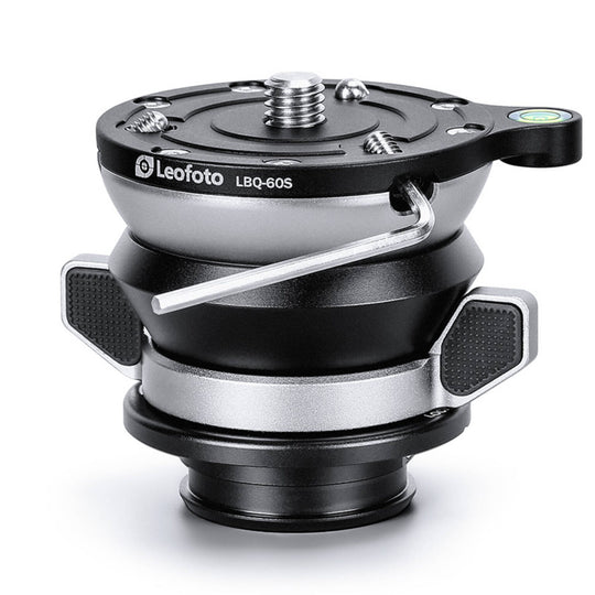 Leofoto LBQ-60S Black 61mm Levelling Base for LQ-324, LQ-365 and LG-324