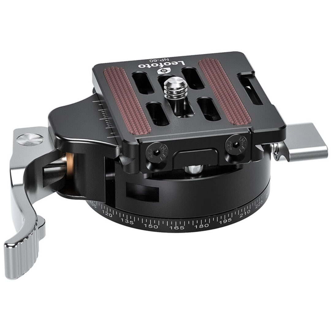 Leofoto PCL-52 52mm Lever Release Panning Clamp and NP-50 Plate