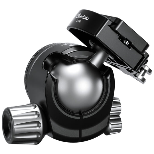 Leofoto LH-47LR 47mm Low Profile Ball Head with LR-60 Quick Release Lever Clamp and QP-70N Plate