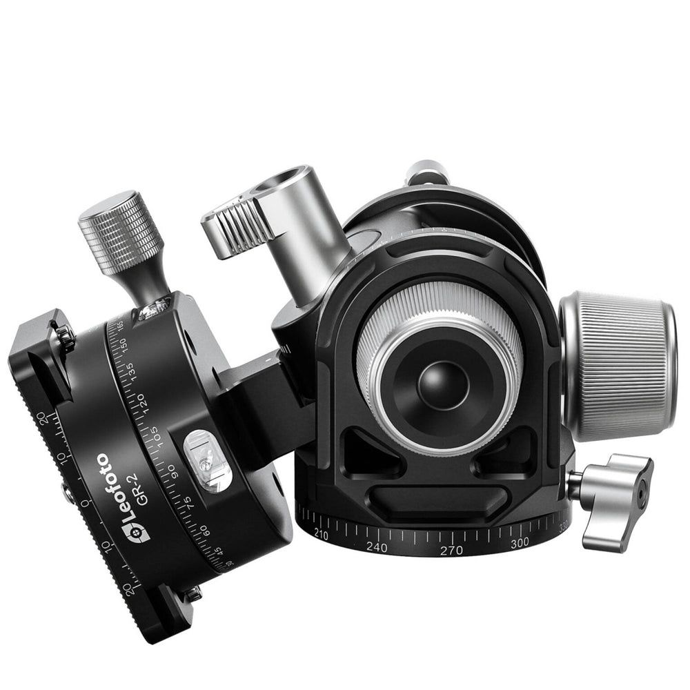Leofoto G4 Pro 60mm 3-Axis Geared Head with GR-2 Geared Panning Clamp
