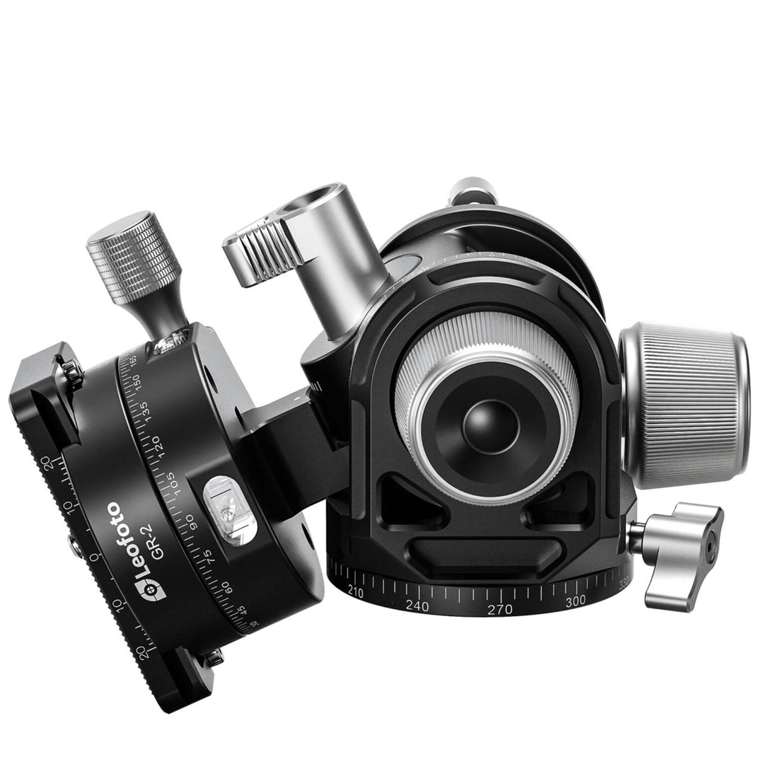 Leofoto G4 Pro 60mm 3-Axis Geared Head with GR-2 Geared Panning Clamp