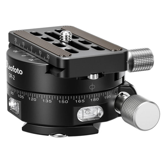 Leofoto GR-2 60mm Geared Panning Clamp with QP-70N Plate