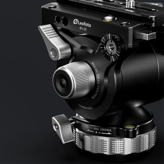 Leofoto LVC-253C Cinematic Video Series 3 Section Tripod with BV-20 Video Head