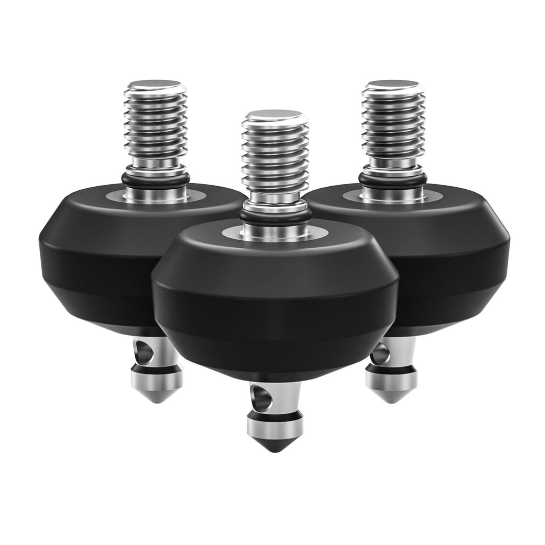 Leofoto TFV Tripod Rubber Feet with Retractable Spikes for 3/8��� Threaded Legs