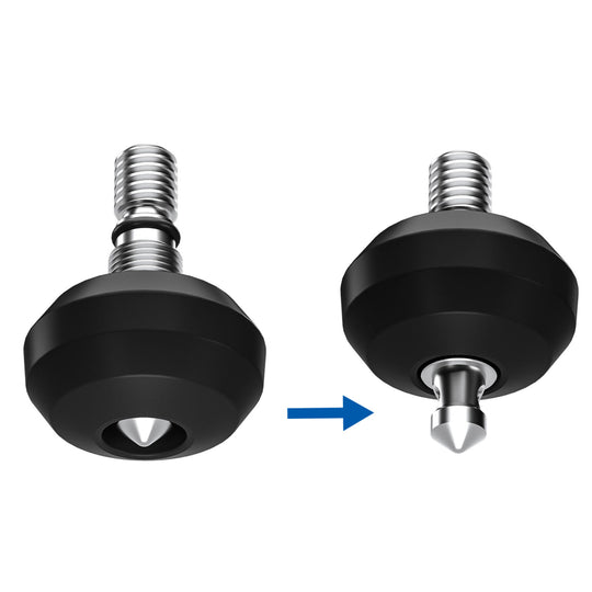 Leofoto TFV Tripod Rubber Feet with Retractable Spikes for 3/8��� Threaded Legs