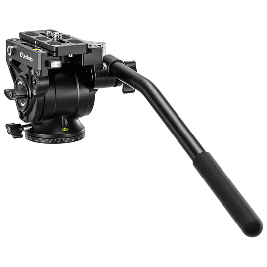 Leofoto BV-10L 60mm Base Lever Release Video Fluid Head with Arca PU-90 Plate