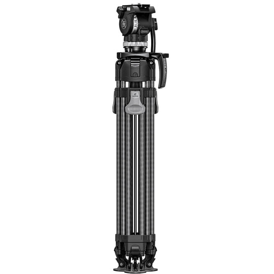 Leofoto LVF-163C+FH-10 Professional Carbon Fibre Video Tripod with Fluid Video Head