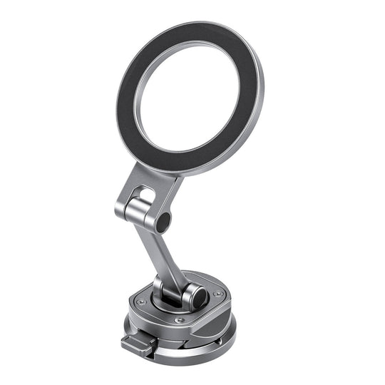 Leofoto PM-02 Magnetic Quick Car Mount with Arca Plate for Mobile Phones ��� Silver