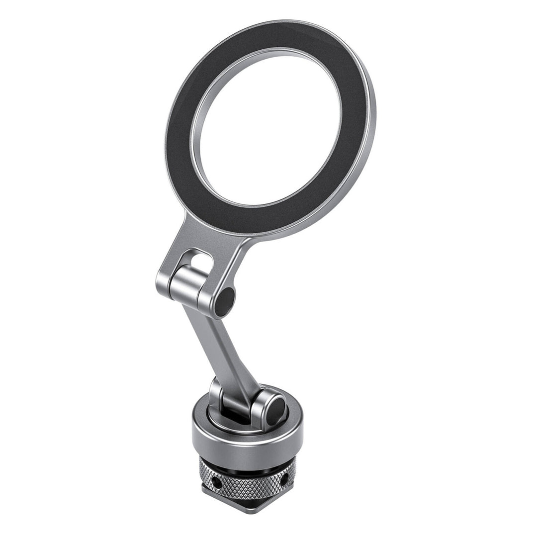 Leofoto PM-03 Magnetic Phone Mount with Cold Shoe Mount ��� Silver