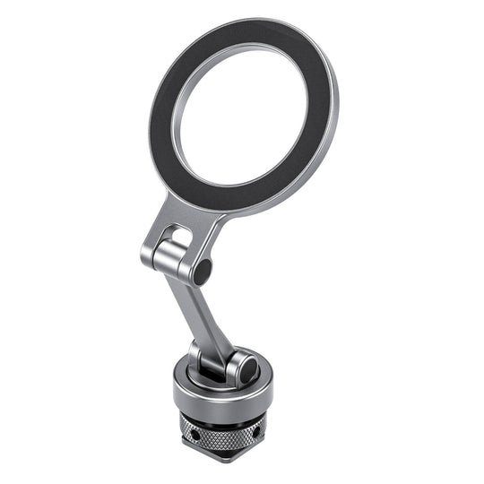 Leofoto PM-03 Magnetic Phone Mount with Cold Shoe Mount ��� Silver