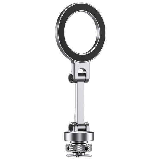 Leofoto PM-03 Magnetic Phone Mount with Cold Shoe Mount ��� Silver