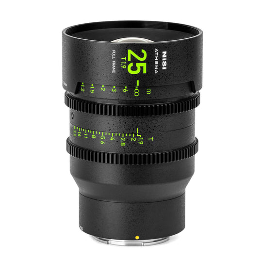 NiSi 25mm ATHENA PRIME Full Frame Cinema Lens T1.9 (G Mount | No Drop In Filter)