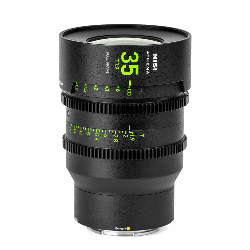 NiSi 35mm ATHENA PRIME Full Frame Cinema Lens T1.9 (E Mount | No Drop In Filter)