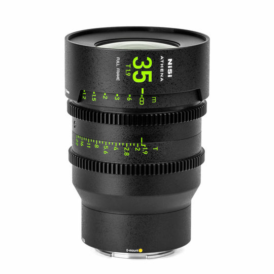 NiSi 35mm ATHENA PRIME Full Frame Cinema Lens T1.9 (E Mount | No Drop In Filter)